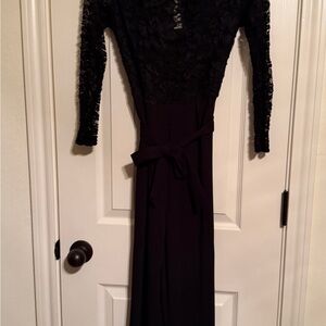 Black lace top dressy Pant jumpsuit. Never worn.